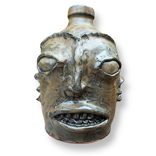 Greg Patton 7.5" "Blind Brut" Face Jug – Edgefield Homage DP6327